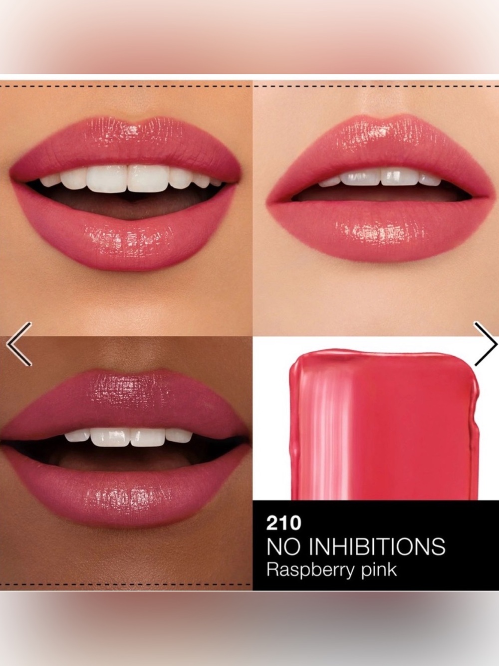 Nars No Inhibitions 210 Raspberry Pink Lipstick